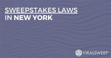 Sweepstakes Laws in New York.